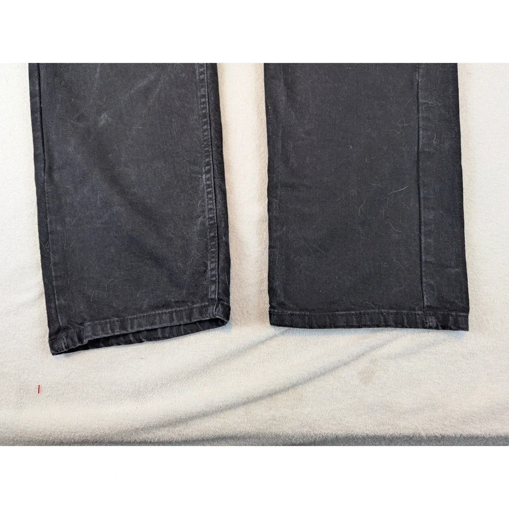 Levi's 505 Regular Fit Black Denim‎ Jeans Mens W36 L30 Classic Straight 5 Pocket
